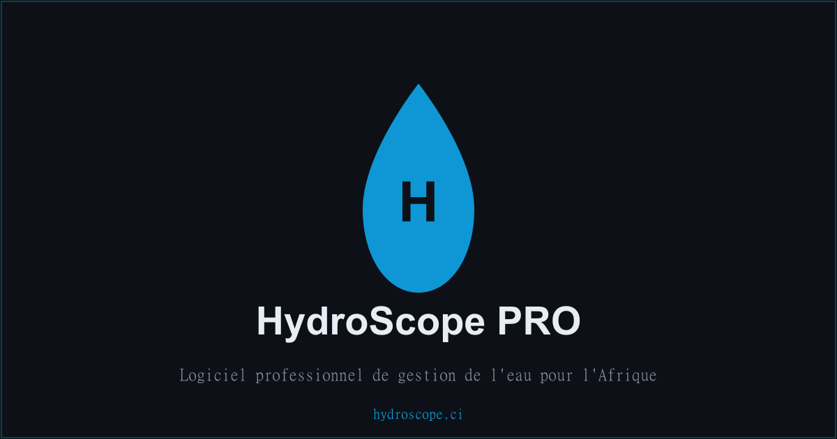 HydroScope PRO — Logiciel de Gestion Intégrée de l'Eau | Côte d'Ivoire